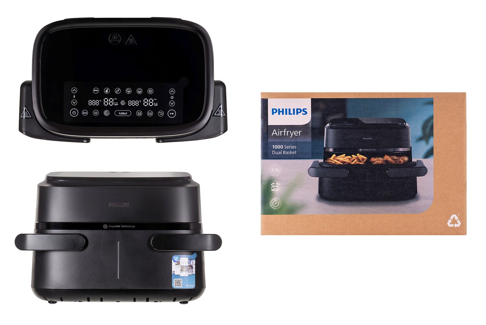 Philips 1000 Series NA150/00 Philips air fryer Dual Basket 7,1 L crne boje